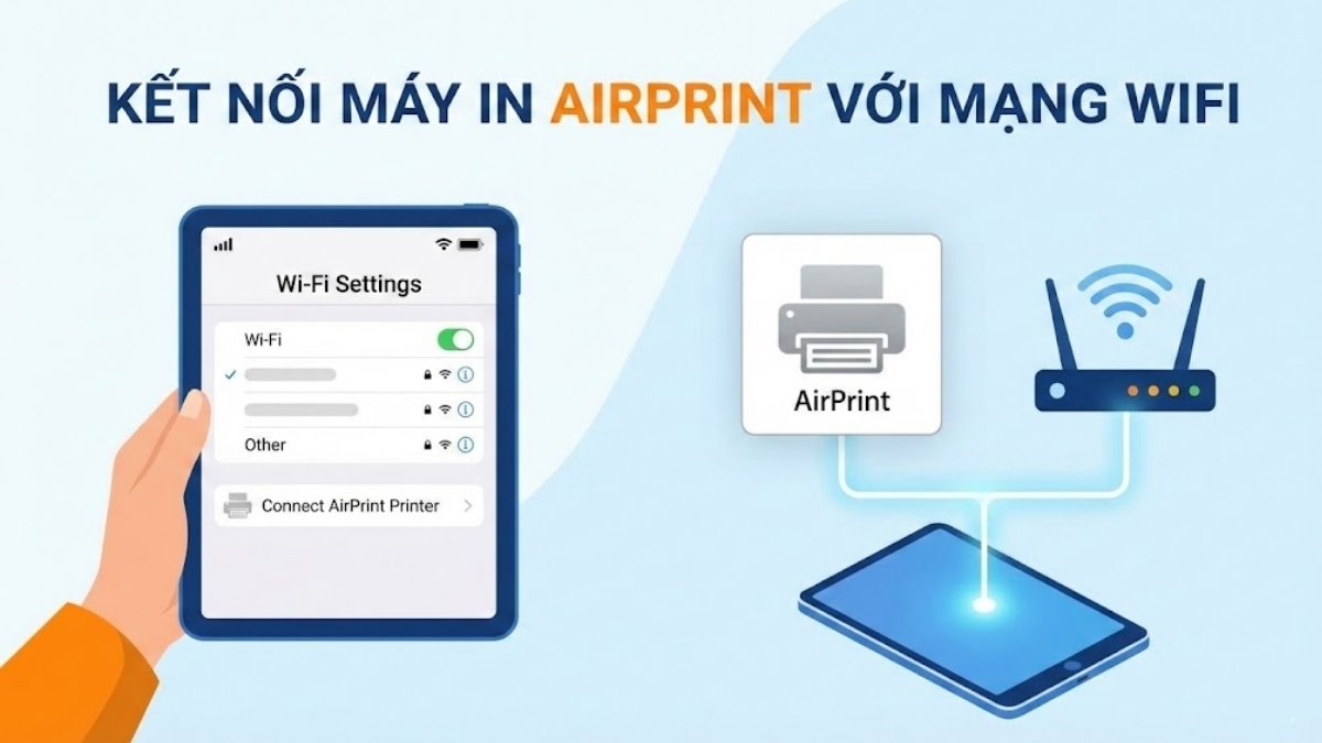 Kiểm tra kết nối WiFi trên thiết bị in
