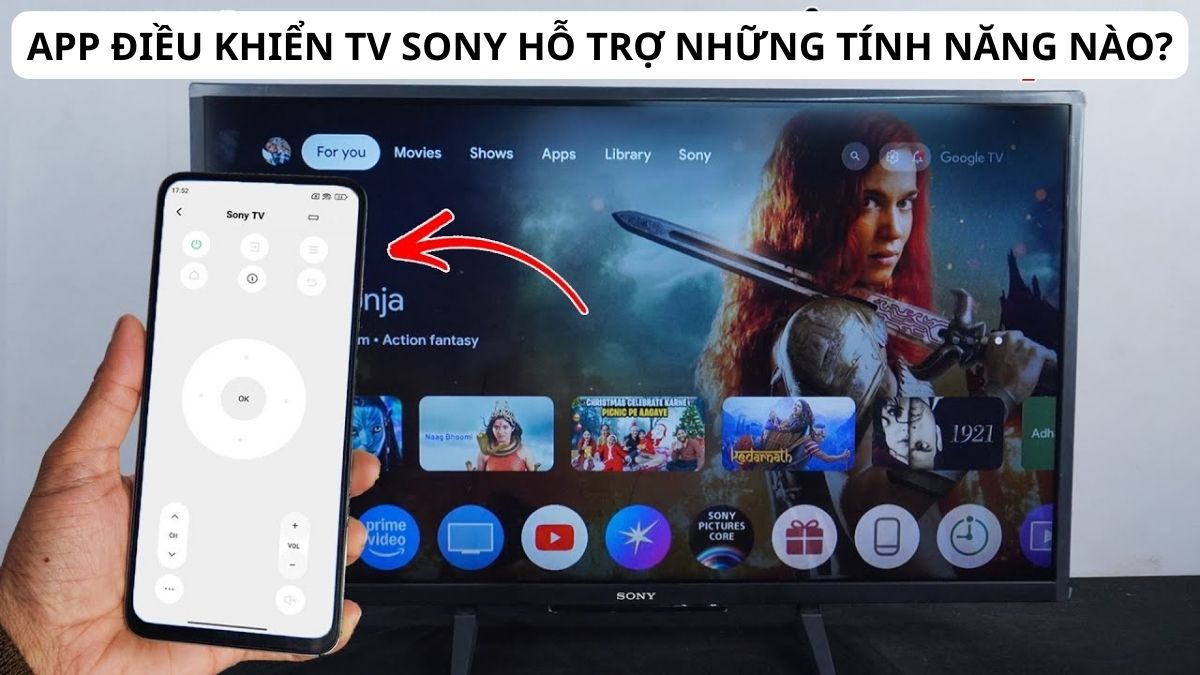 Những chức năng đắt giá của các app điều  khiển tv Sony