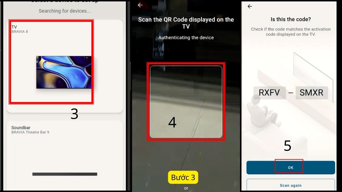 Cách sử dụng App điều khiển tivi Sony bằng điện thoại đối với Android bước 3