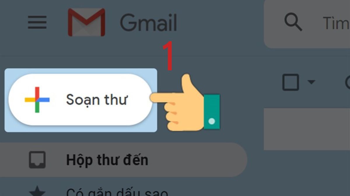Cách sử dụng Attach a file trong Gmail bước 1