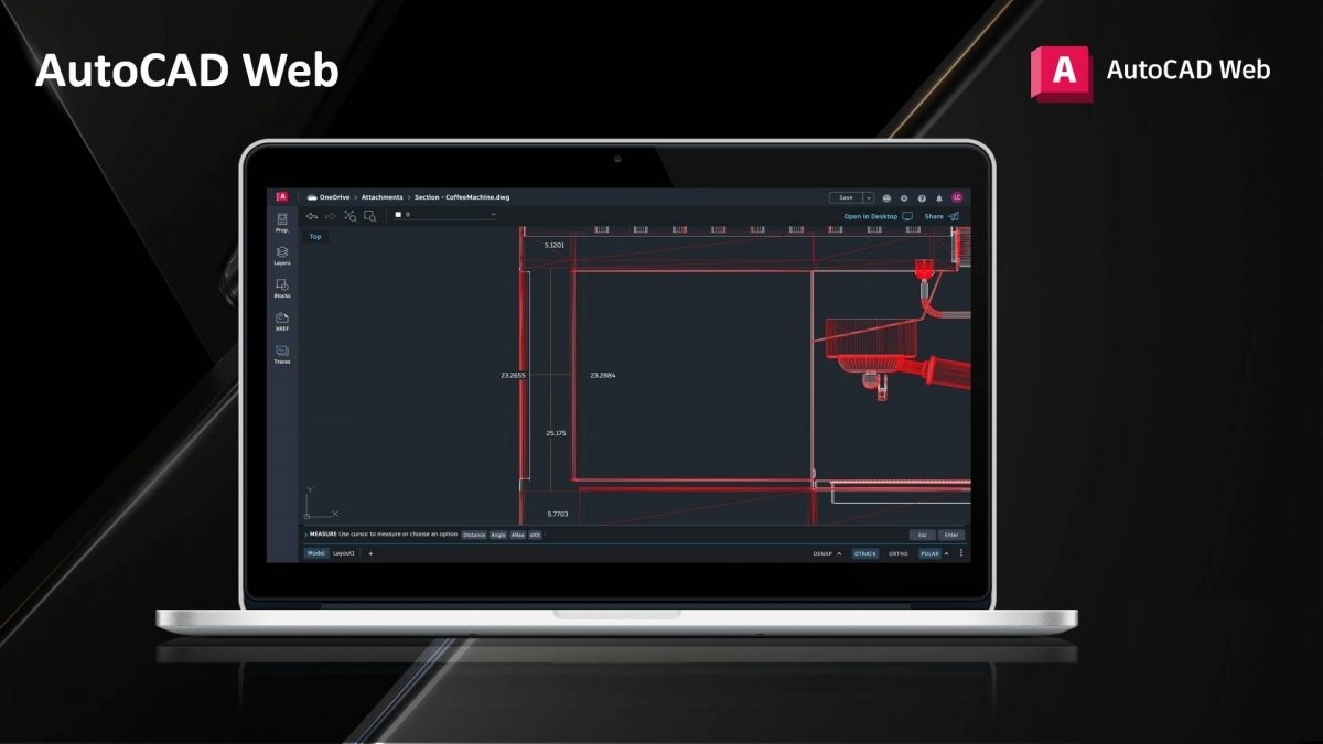 AutoCAD web là phiên bản hoạt động trên web thay vì Desktop như thông thường