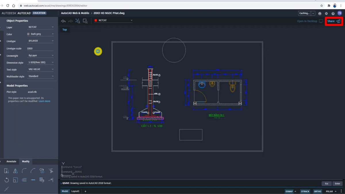 Hướng dẫn truy cập và sử dụng AutoCAD Web bước 4 (Hình minh họa)