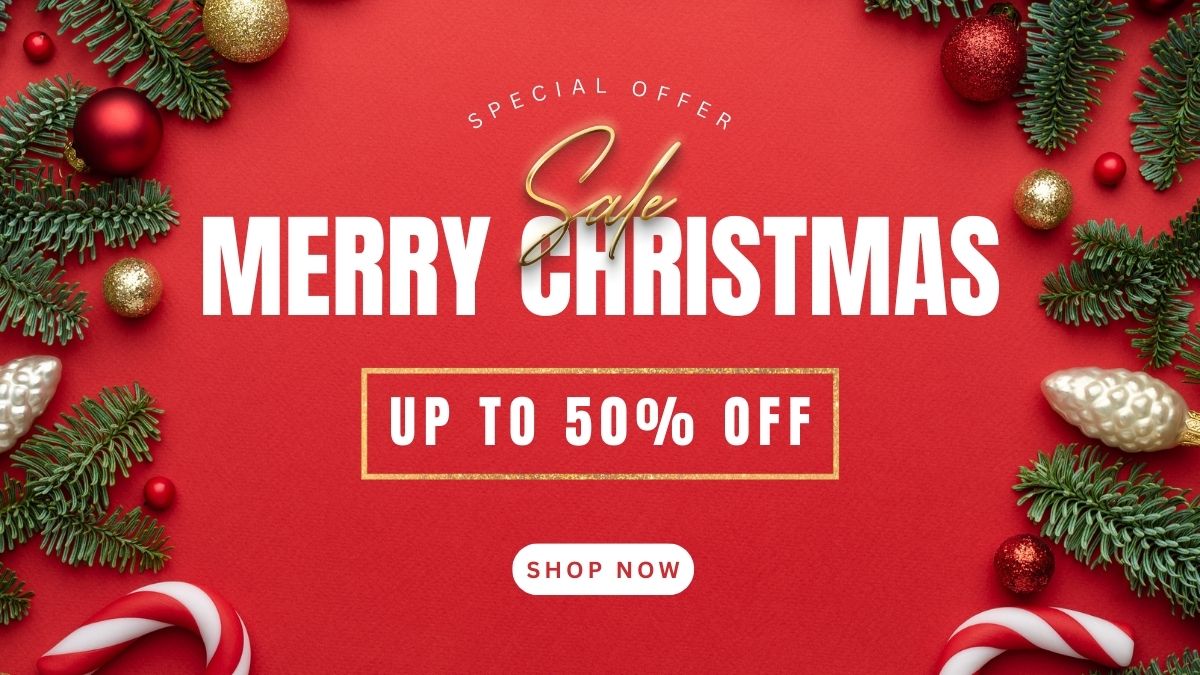 Mẫu banner Noel sự kiện giảm giá (Mẫu 10)