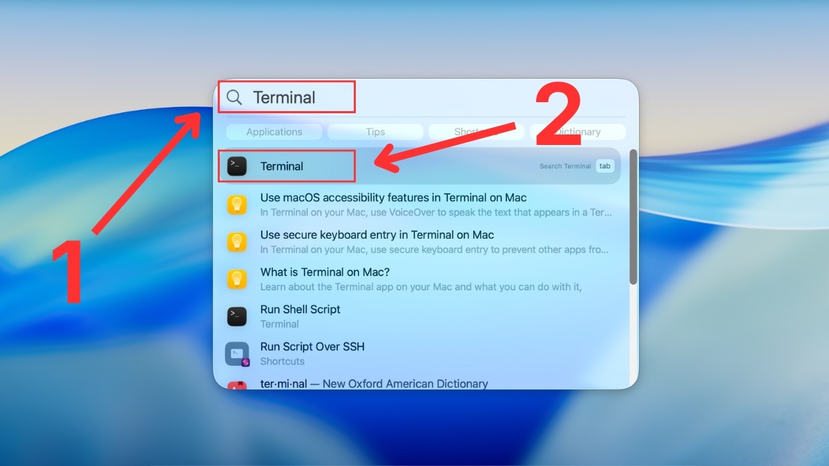 Buộc thoát ứng dụng bằng Terminal bước 1