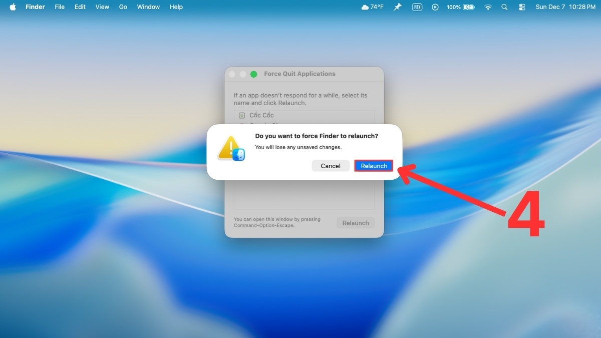 Buộc thoát ứng dụng trên Mac bằng phím tắt bước 3