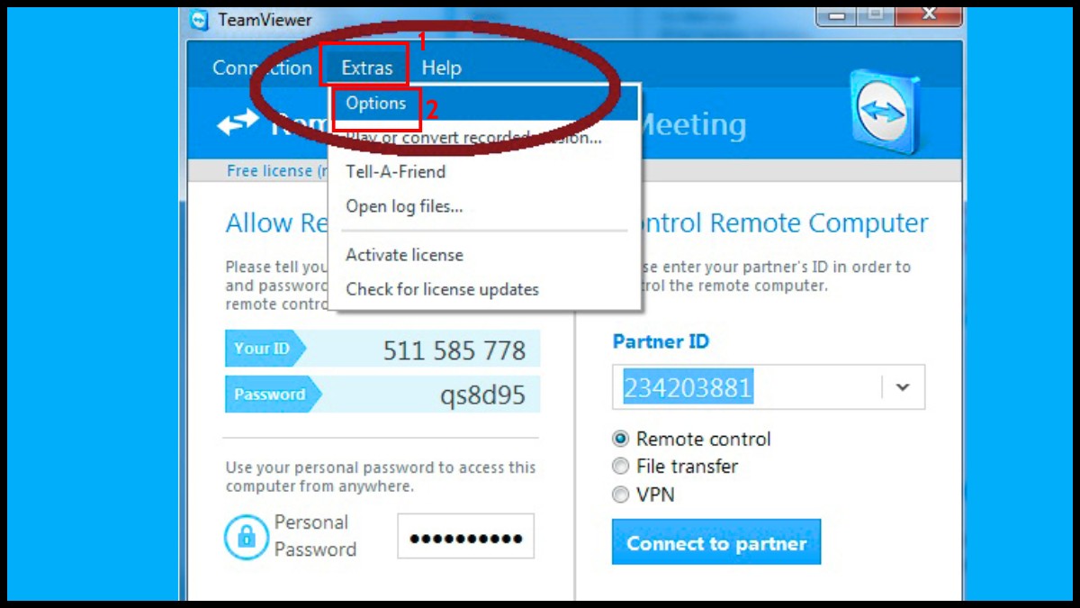 Cách bật máy tính từ xa thông qua TeamViewer bước 1