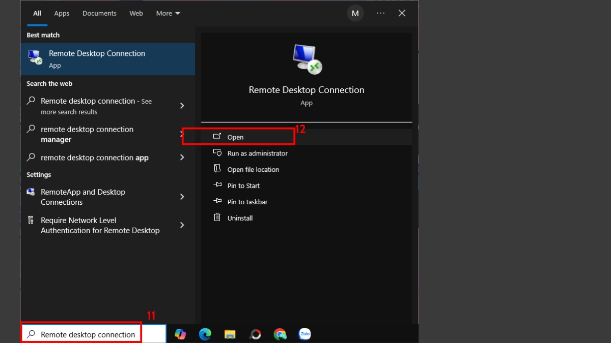 Cách bật tắt máy tính từ xa bằng chế độ Remote Desktop bước 4