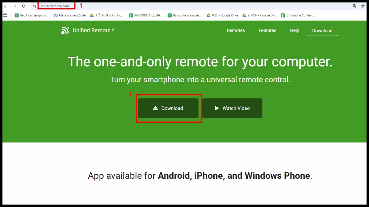 Cách bật máy tính từ xa bằng điện thoại với Unified Remote bước 1