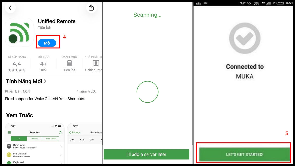 Cách bật máy tính từ xa bằng điện thoại với Unified Remote bước 2