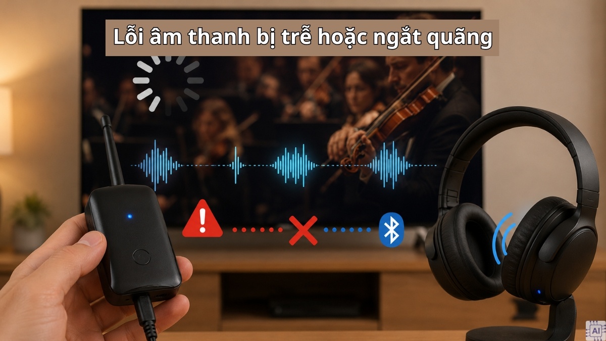 Âm thanh bị trễ hoặc ngắt quãng