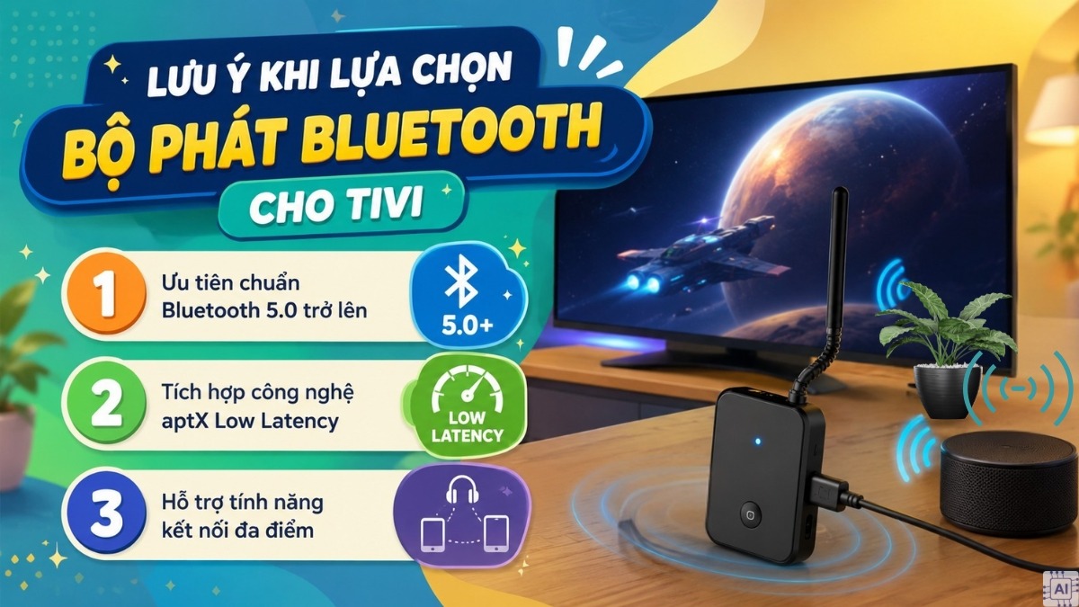 Lưu ý khi lựa chọn bộ phát Bluetooth cho tivi