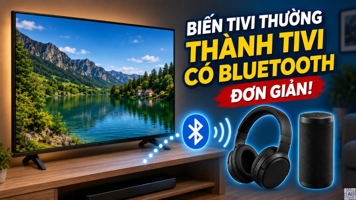 Cách biến tivi thường thành tivi có Bluetooth đơn giản
