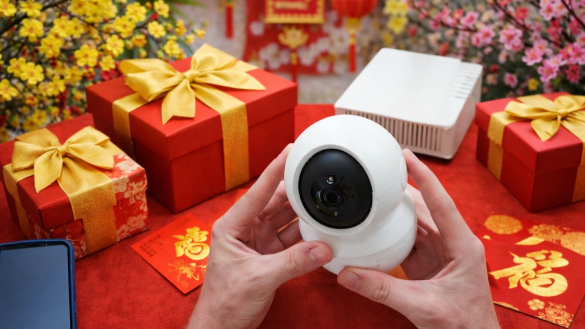 Camera gia đình là món quà biếu Tết thiết thực