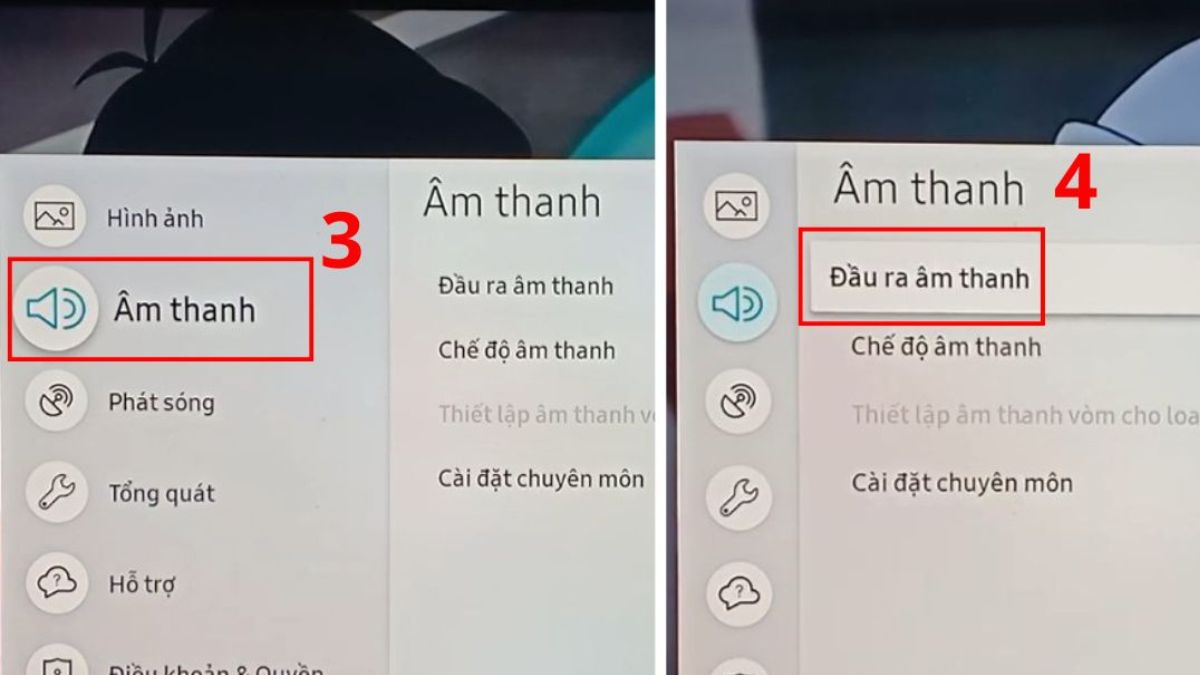 Cách kiểm tra tivi Samsung có hỗ trợ Bluetooth không bước 2