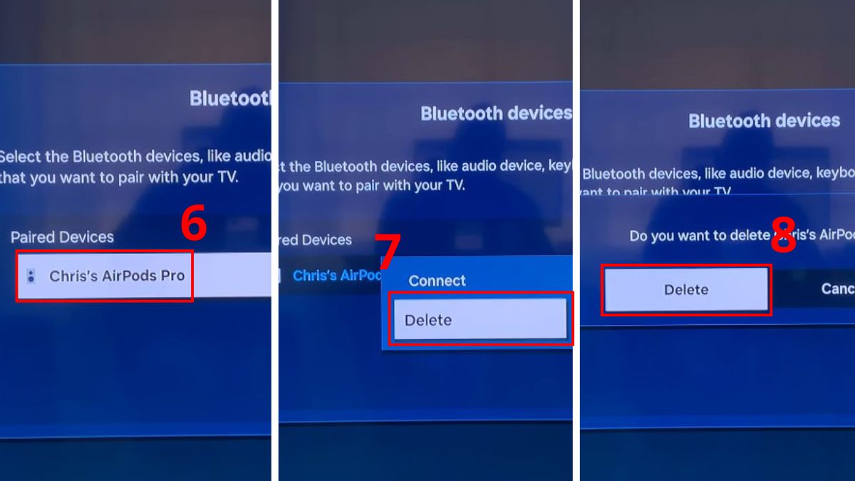 Cách ngắt kết nối Bluetooth trên tivi Samsung bước 3