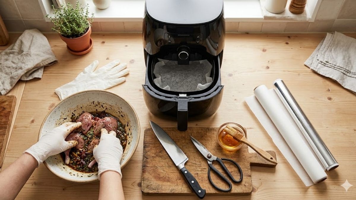 Dụng cụ cần thiết cho món chim bồ câu quay