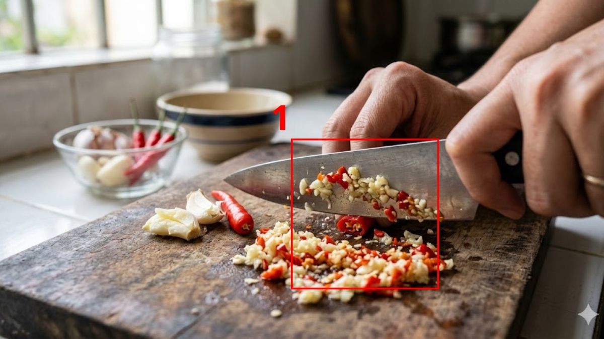 Cách pha nước chấm ăn kèm bồ câu quay bước 1