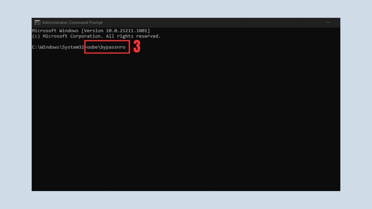 Bỏ qua đăng nhập Win 11 khi cài đặt khi có kết nối Internet bước 3