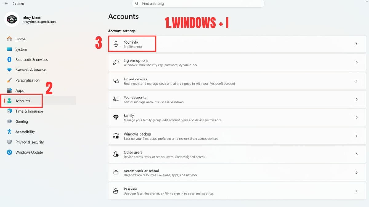 Cách để bỏ qua đăng nhập Microsoft sau khi đã cài Win 11 bước 1