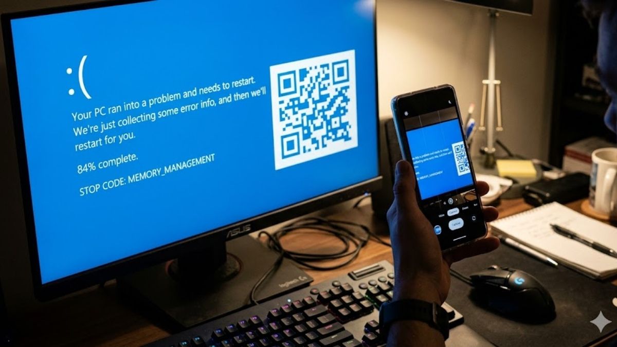 Ghi lại mã lỗi hiển thị trên màn hình xanh