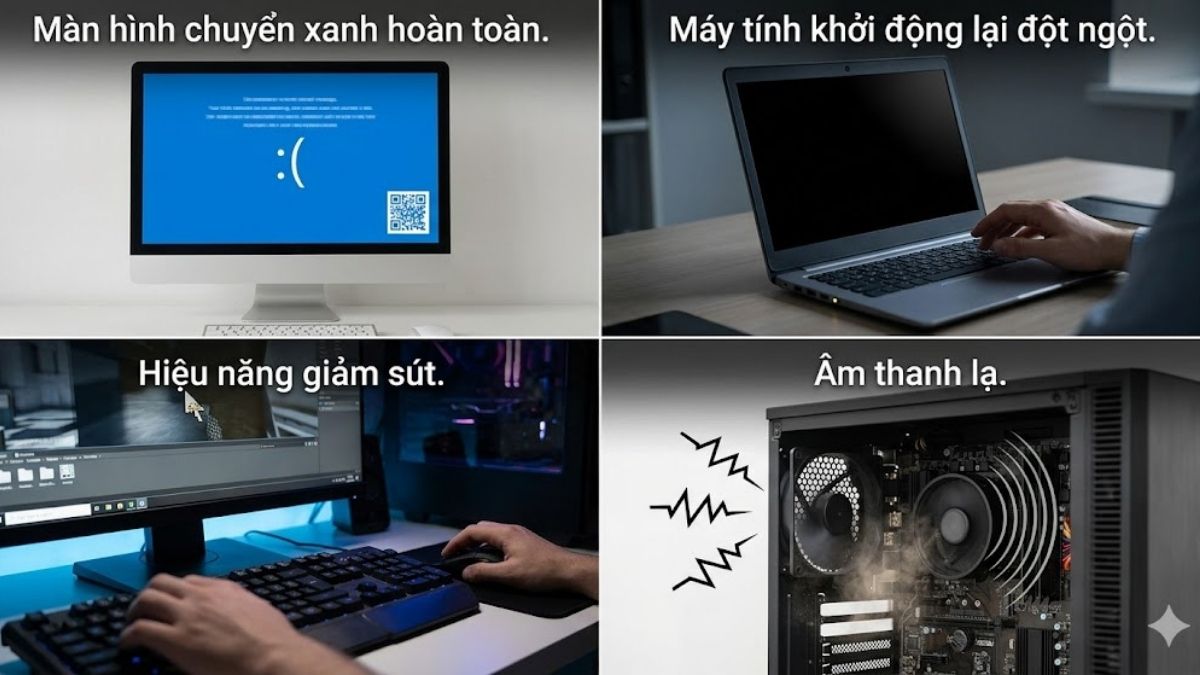 Dấu hiệu nhận biết lỗi BSOD