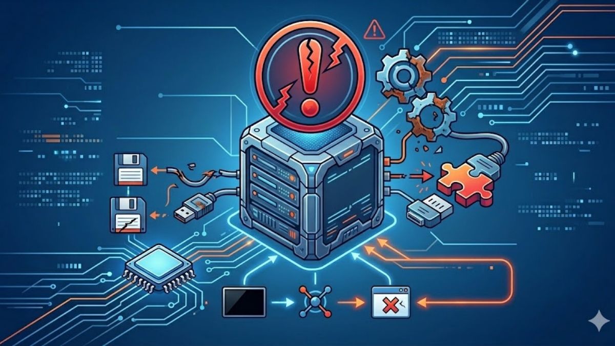 Driver không tương thích hoặc lỗi thời