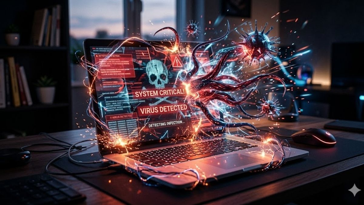Máy tính bị dính phần mềm độc hại và viruss