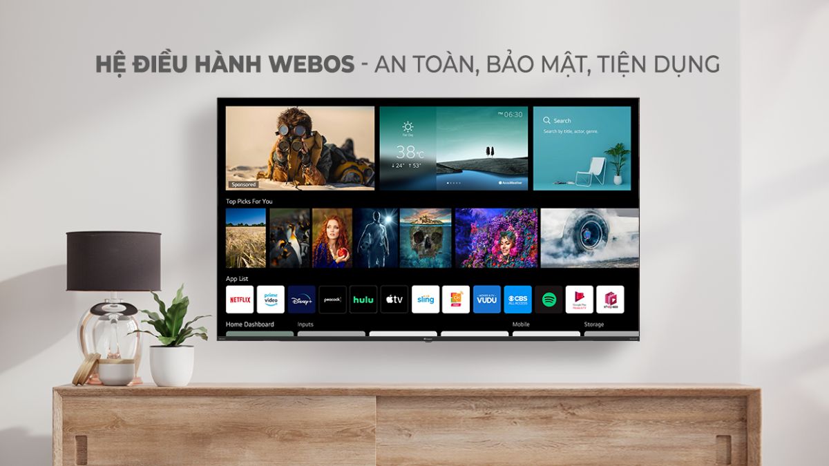 WebOS gây ấn tượng với giao diện trực quan