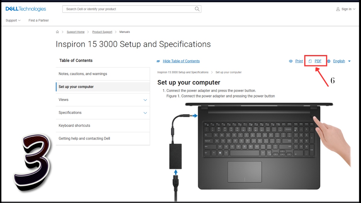 Cách tra cứu ý nghĩa các ký hiệu trên laptop Dell bước 3