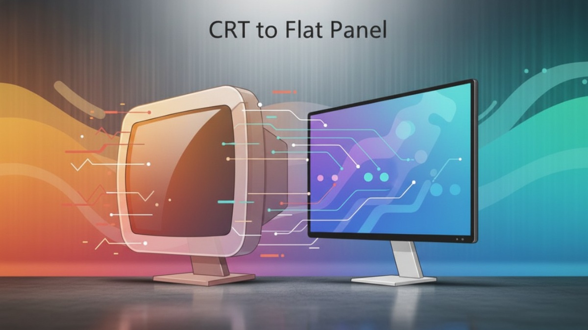 Màn hình CRT có kích thước cồng kềnh và khá nặng