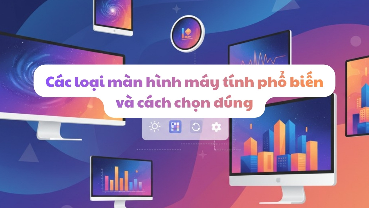 Các loại màn hình máy tính phổ biến và cách chọn đúng