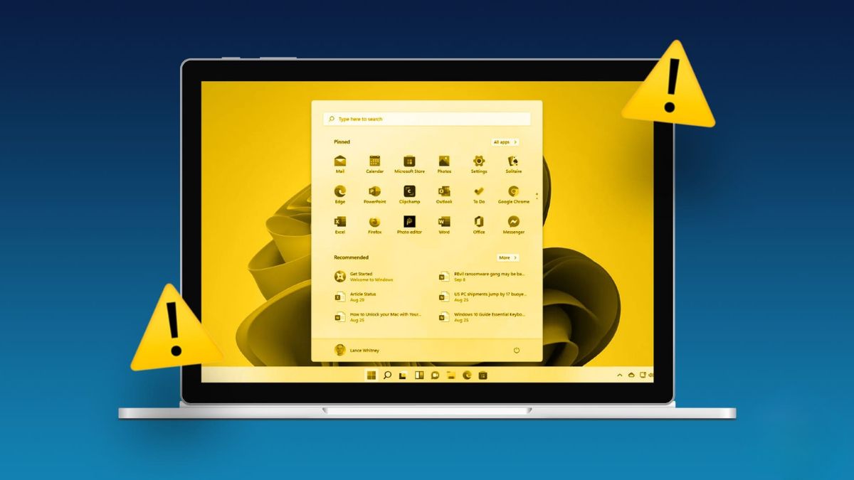 Màn hình laptop bị ám vàng