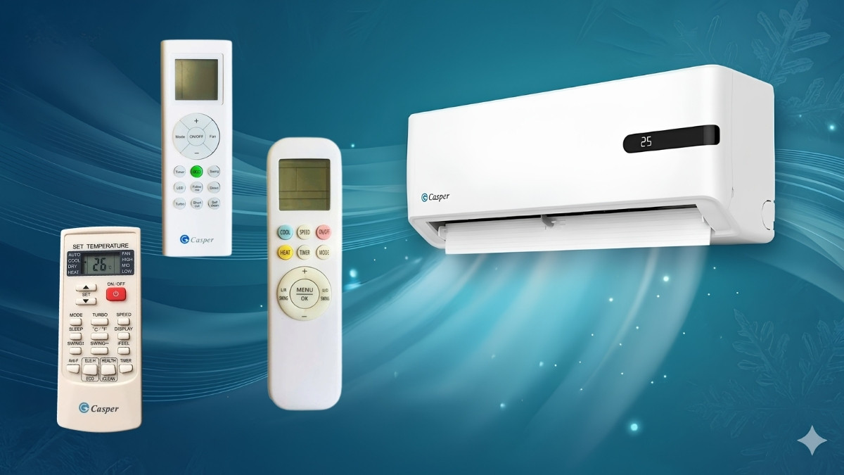Các mẫu điều khiển điều hòa Casper