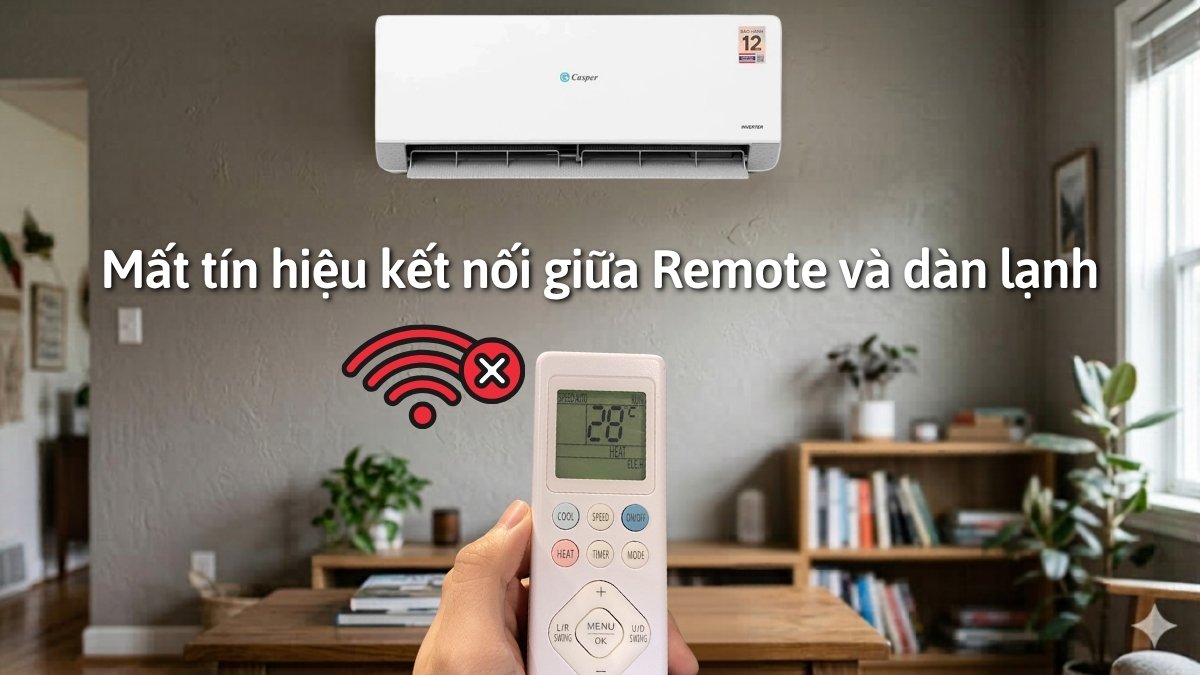 Mất tín hiệu kết nối giữa remote và dàn lạnh