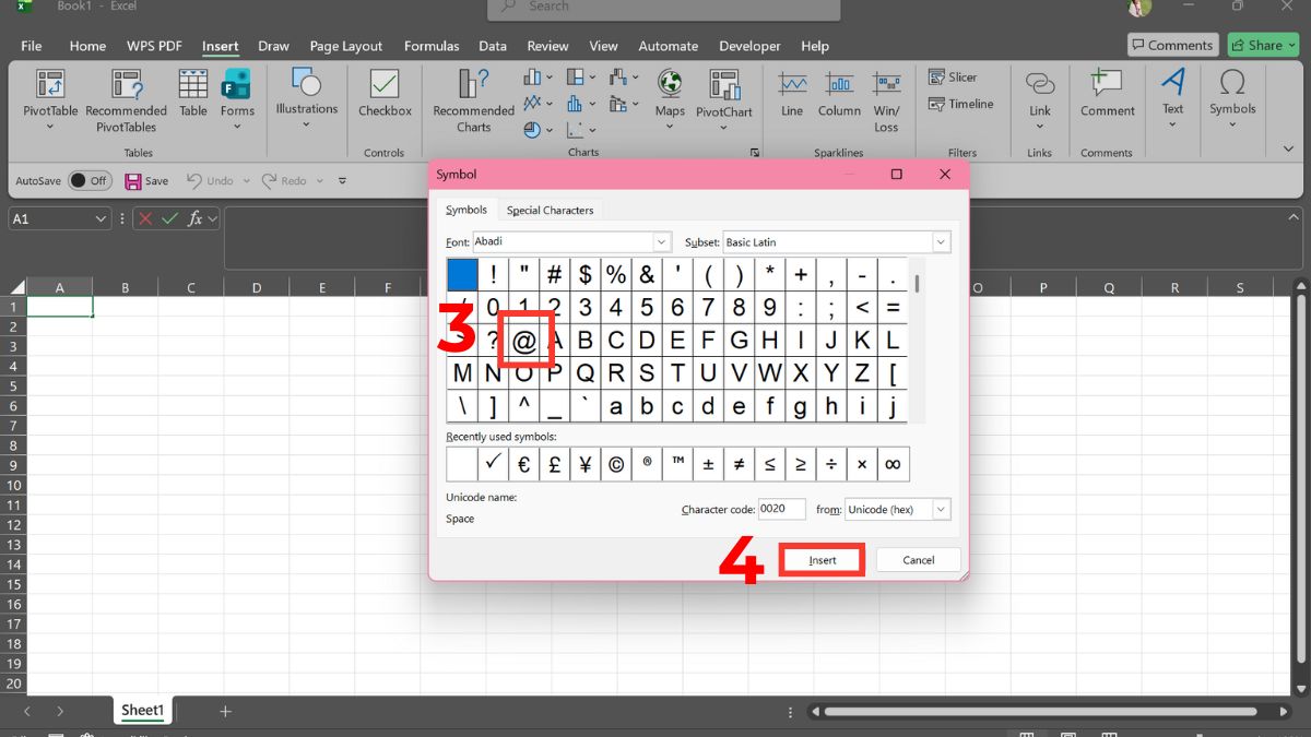 Bấm a còng trong Excel bước 3