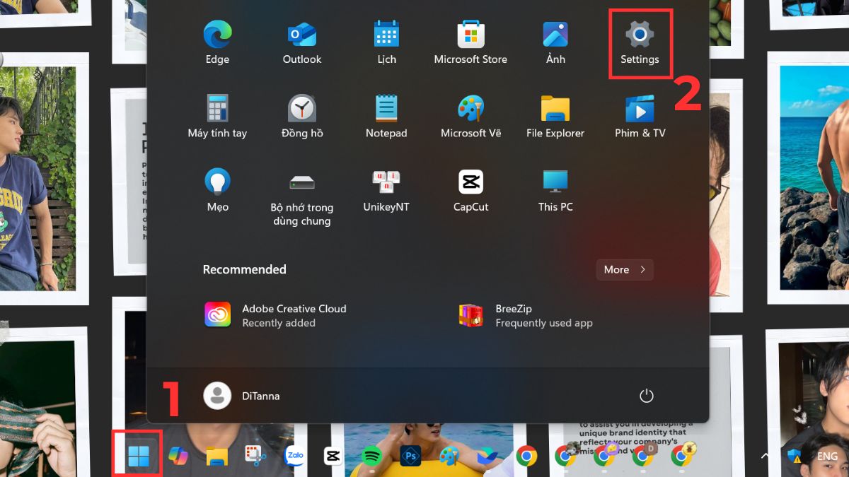 Bật quyền truy cập Micro trên các ứng dụng Windows bước 1