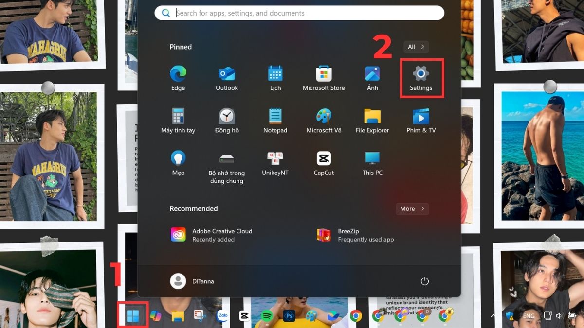 Bật quyền truy cập Micro trên máy tính Windows bước 1