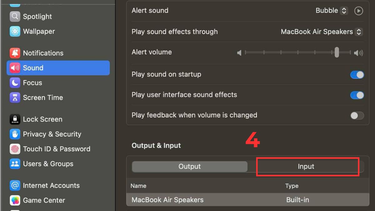Bật quyền truy cập Micro trên máy tính MacBook bước 3