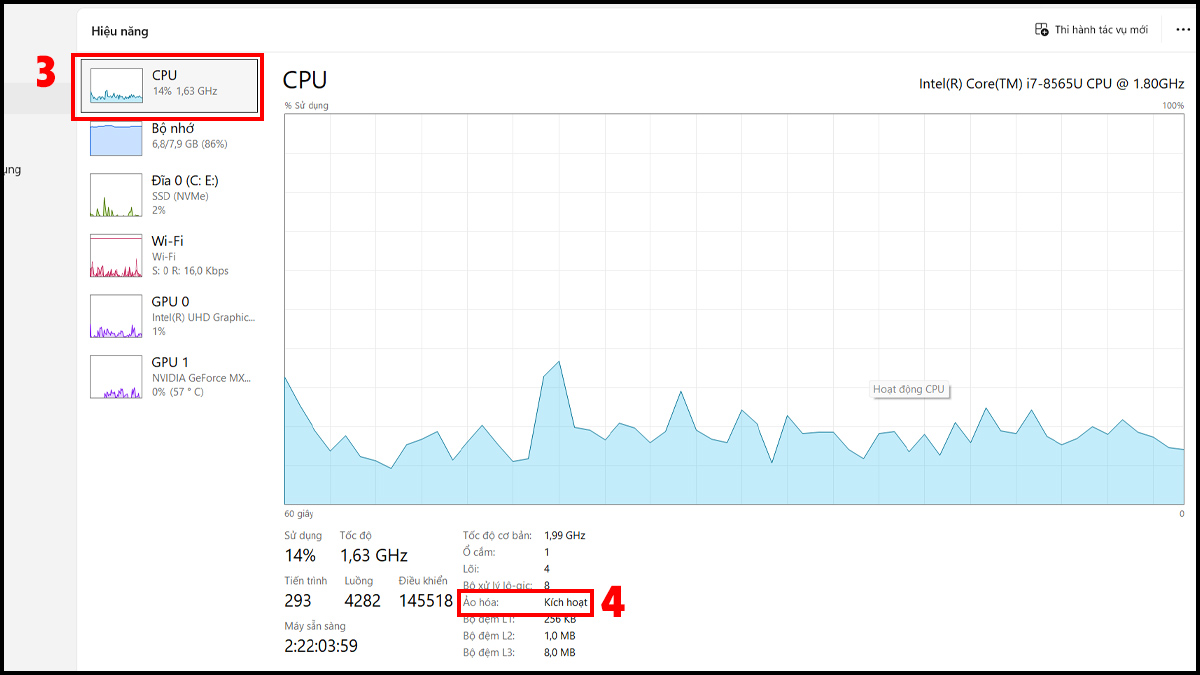 Kiểm tra qua Task Manager trên Windows 10 và Windows 11 bước 3