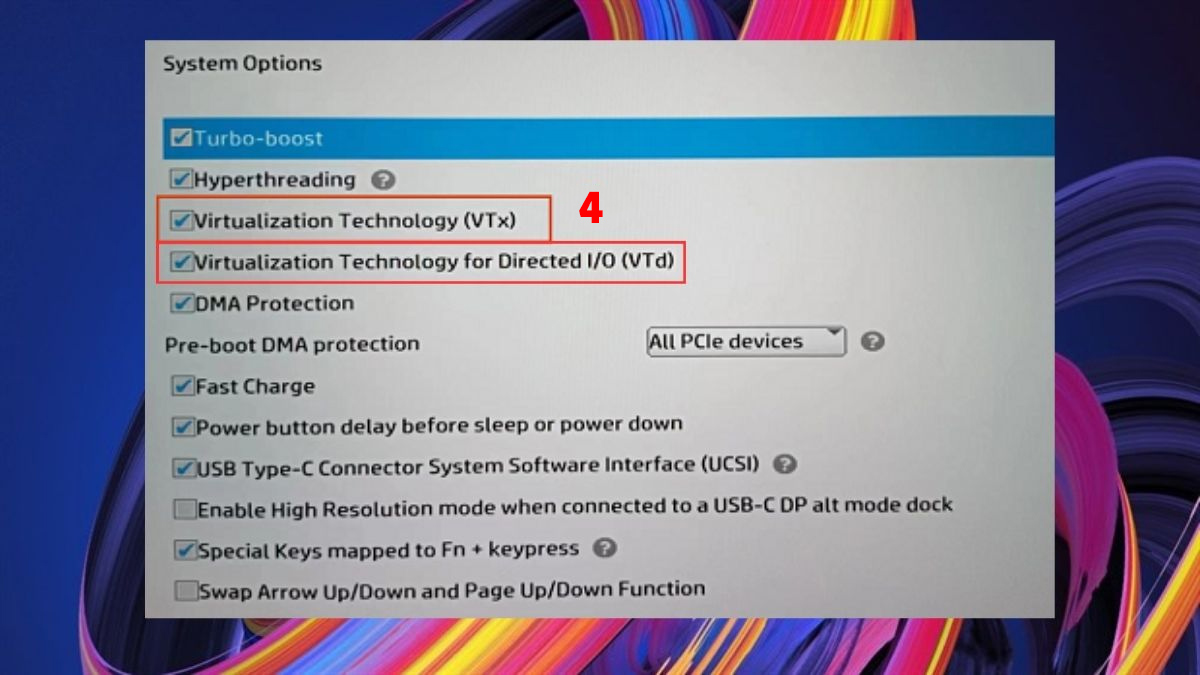 Hướng dẫn bật VT trên HP ProBook và EliteBook bước 3