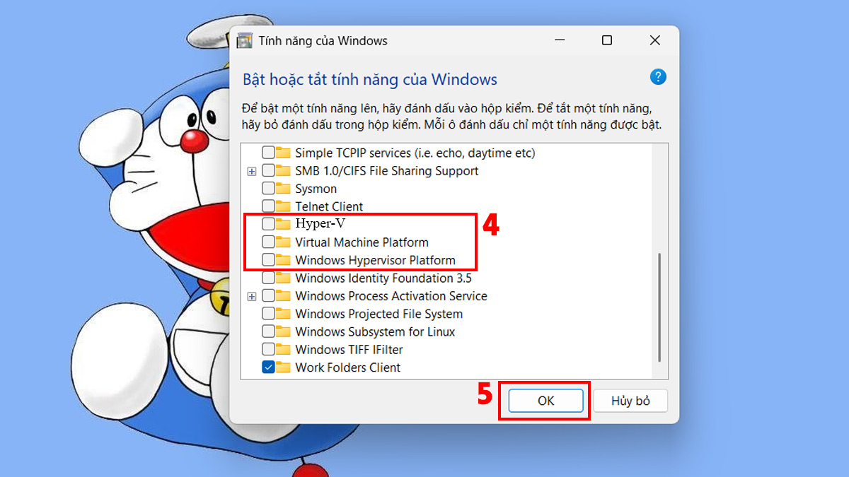 Xử lý xung đột với HyperV khiến VT không hoạt động bước 4
