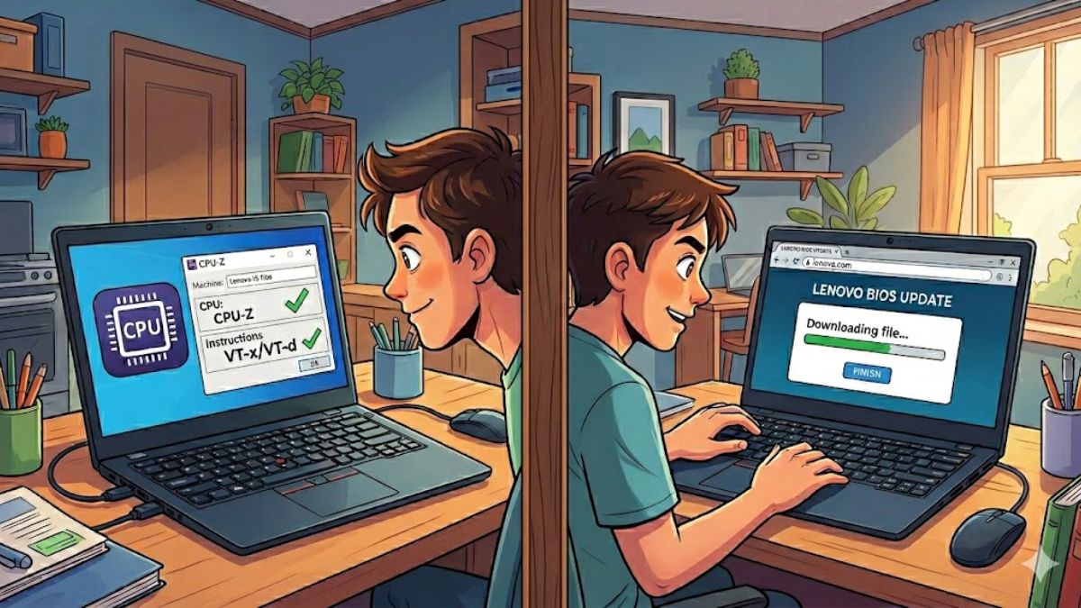 Không tìm thấy mục Virtualization trong BIOS