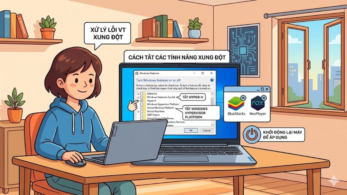 Xung đột với Hyper-V hoặc Windows Hypervisor Platform