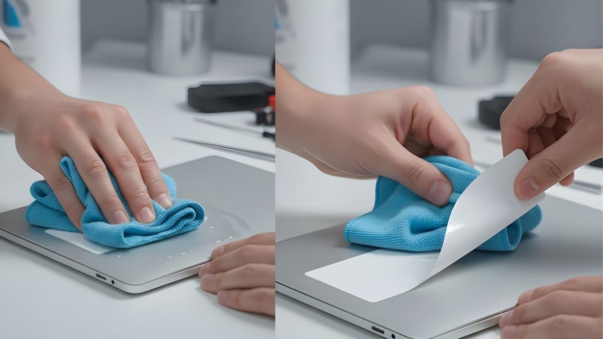 Gỡ sticker trên máy tính bằng cồn, giấm hoặc xăng