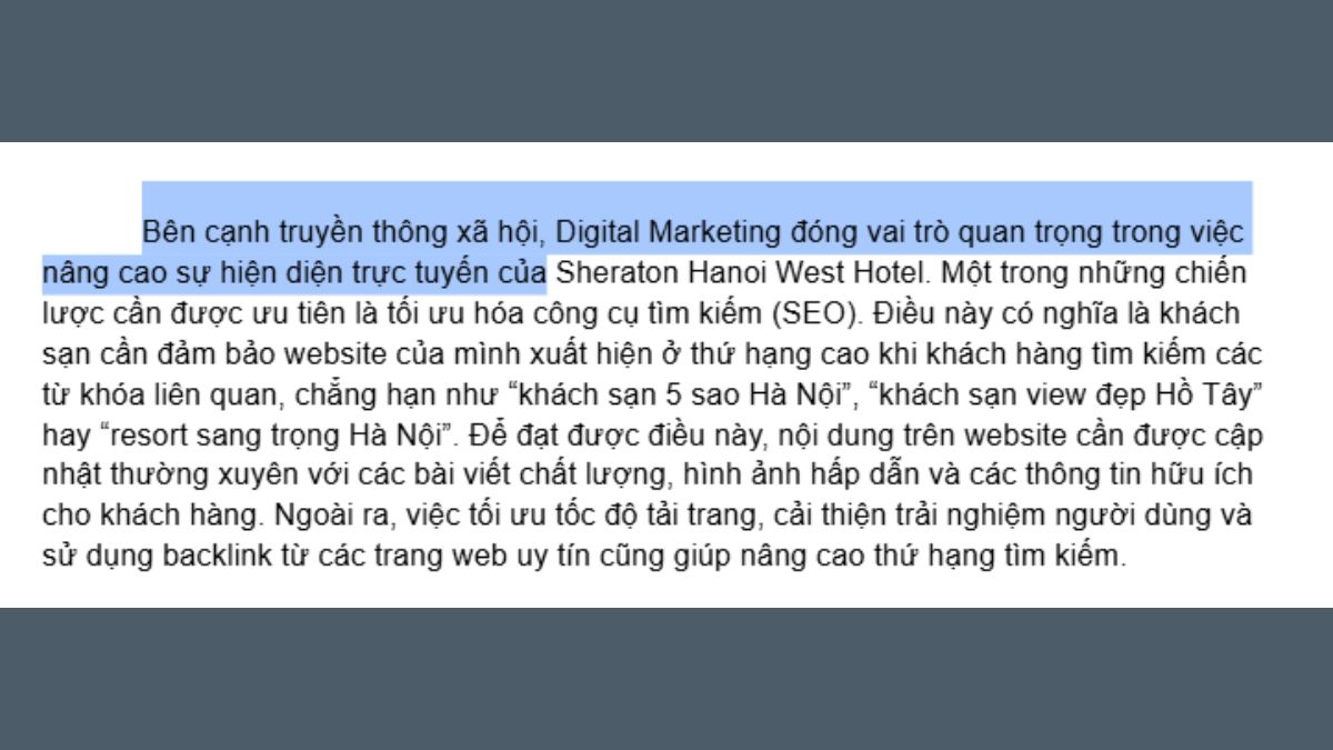 Bôi đen văn bản trên MacBook bằng cách di chuột