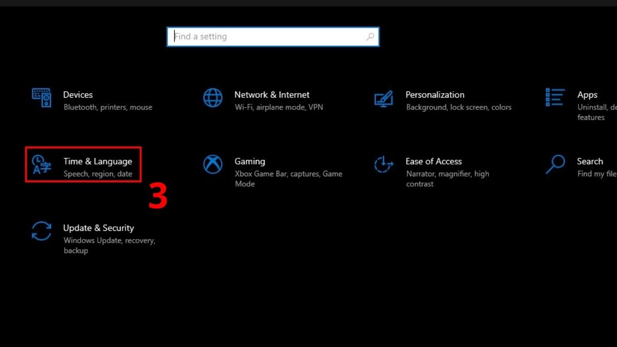 Cách cài tiếng Việt cho laptop Win 10 bước 2