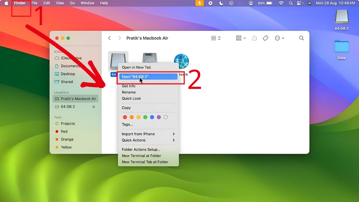 Ngắt kết nối phần mềm trên macOS