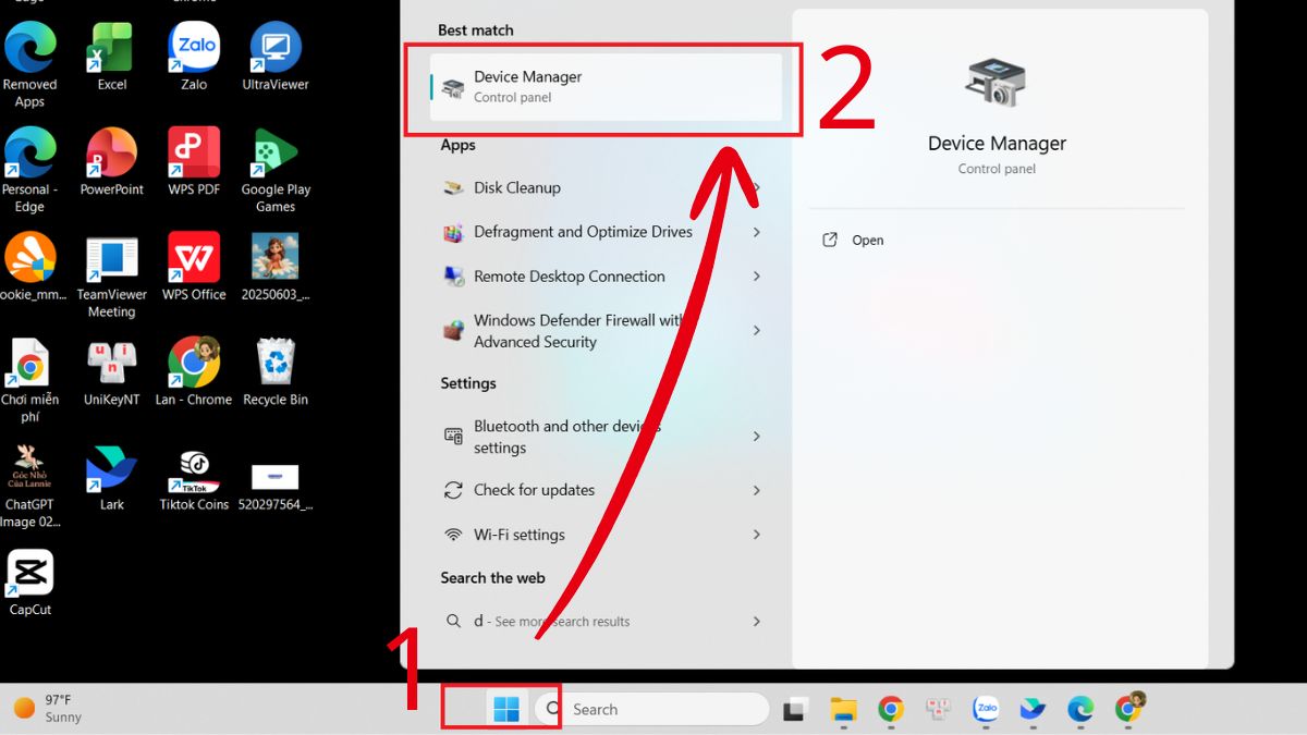 Cập nhật driver ổ đĩa trong Device Manager bước 1