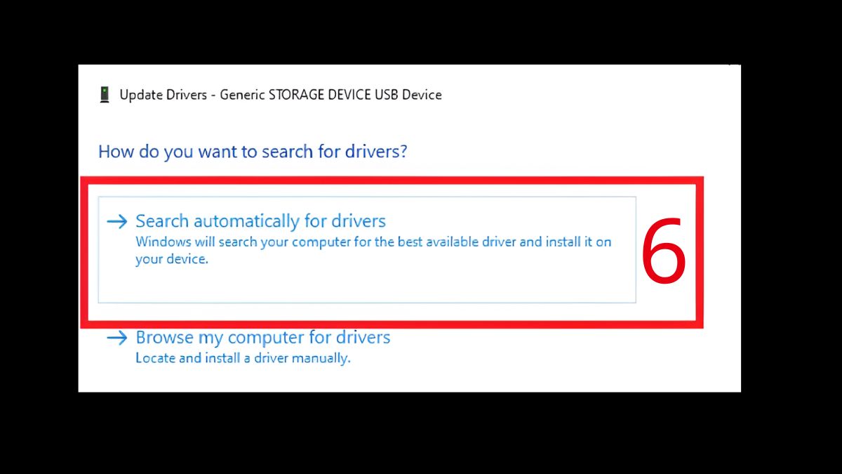 Cập nhật driver ổ đĩa trong Device Manager bước 4