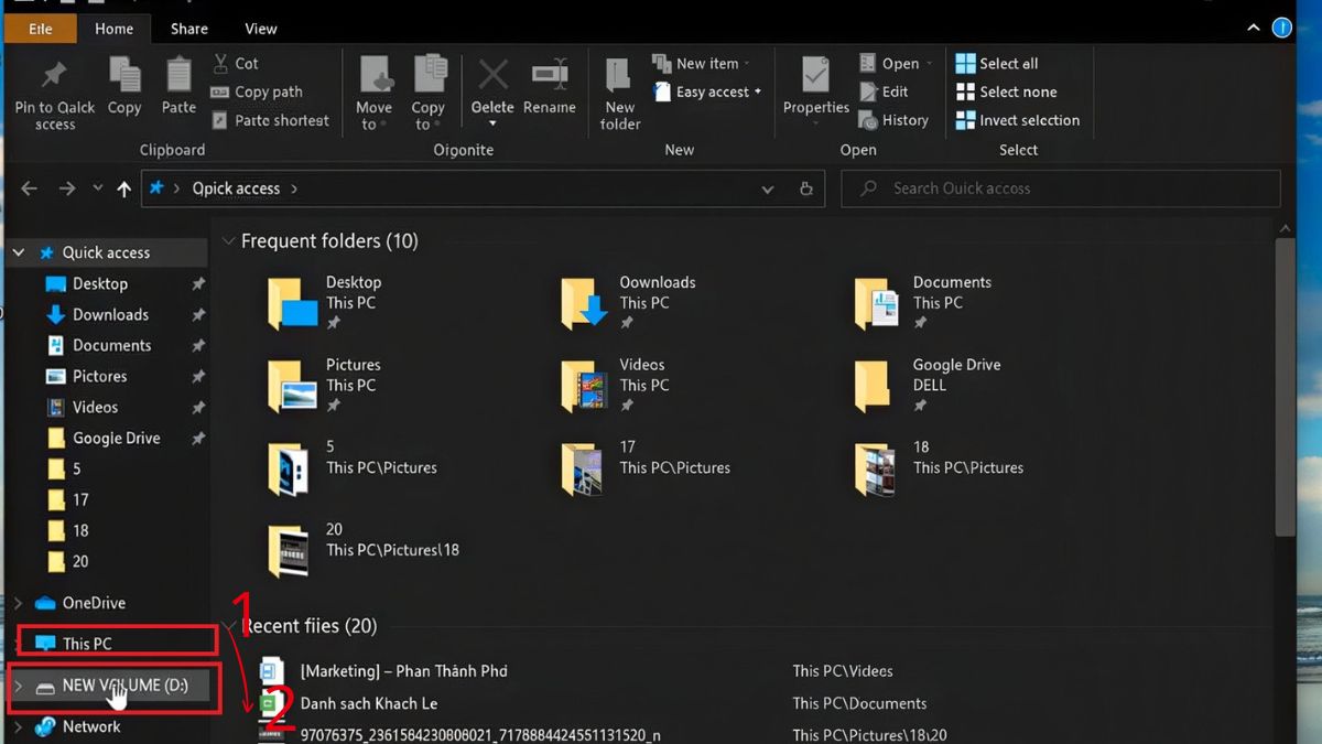 Format thẻ nhớ khi laptop vẫn không đọc được bước 1